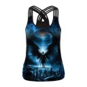 Dames tanktop met ruimtemotief 1