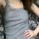 Dames tanktop met strass steentjes B146 8