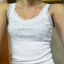 Dames tanktop met strass steentjes B146 7
