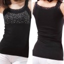 Dames tanktop met strass steentjes B146 6