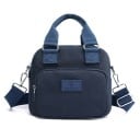 Dames textiele handtas voor in de hand en over de schouder 22 x 20 x 13 cm Afneembare verstelbare schouderband Voorvak met rits Nylon 5