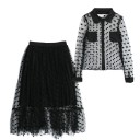 Dames top en rok met stippen 1