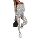 Dames top met lange mouwen en legging B917 8