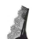 Dames Top Met V-Hals Dunne Bandjes Kantdetails Effen Zwarte Top Van Polyester Voor Elegante Draag 6