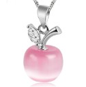 Dames verzilverde hanger Apple J1219 9