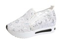 Dames veter sneakers met pailletten J1118 10