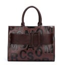 Dames vierkante handtas en schoudertas Patroon van grote letters Decoratieve band met grote gesp Kunstleer 32 x 13 x 23 cm 3