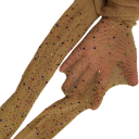 Dames visnetpanty&#39;s met diamantjes en strass steentjes. Glanzende nylonkousen met kristallen. Modieuze visnetkousen voor feestjes. 10