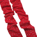 Dames visnetpanty&#39;s met diamantjes en strass steentjes. Glanzende nylonkousen met kristallen. Modieuze visnetkousen voor feestjes. 5