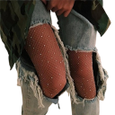 Dames visnetpanty&#39;s met diamantjes en strass steentjes. Glanzende nylonkousen met kristallen. Modieuze visnetkousen voor feestjes. 2
