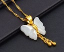 Dames vlinder ketting D373 1
