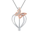 Dames vlinder ketting D518 1