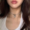 Dames vlinder ketting D57 3