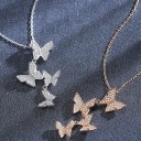 Dames vlinder ketting D670 2