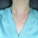 Dames vlinder ketting D831 3