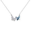 Dames vlinder ketting G495 2