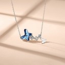 Dames vlinder ketting G495 4