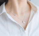 Dames vlinder ketting G637 3