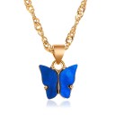 Dames vlinder ketting G732 2