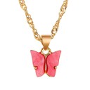 Dames vlinder ketting G732 5