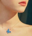 Dames vlinder ketting G736 2