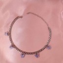Dames vlinder ketting G745 11