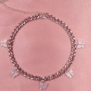Dames vlinder ketting G745 15