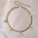 Dames vlinder ketting G745 20