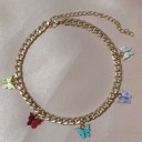 Dames vlinder ketting G745 2