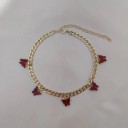 Dames vlinder ketting G745 22