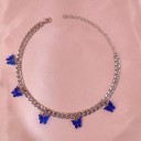 Dames vlinder ketting G745 3