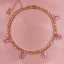 Dames vlinder ketting G745 4