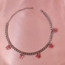Dames vlinder ketting G745 8