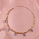 Dames vlinder ketting G745 9