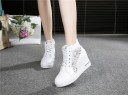 Dames wedge sneakers met veter J1094 8