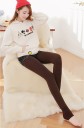 Dames winter elastische legging - Bruin 1
