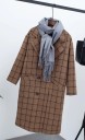 Dames winter geruite jas J1849 8