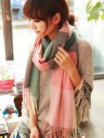 Dames winter geruite sjaal J804 2