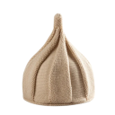 Dames winter spitse gebreide muts 22×33 cm 100% acryl Spiraalmuts met bloemenpatroon 10