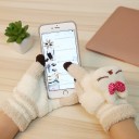 Dames winterhandschoenen met dierenprint 4