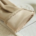 Dames winterhandschoenen universele maat Touch warme handschoenen van polyester met PU leren oppervlak voor koude dagen 3