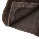 Dames winterjas bont Universele maat Warme polyester jas met zakken V-hals Elegante zachte winterjas 7