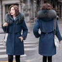 Dames winterjas met bont P1658 2