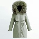 Dames winterjas met bont P1658 3