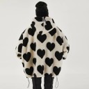 Dames winterjas met hartjes F1047 2