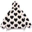 Dames winterjas met hartjes F1047 4