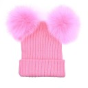 Dames wintermuts met pompons 3