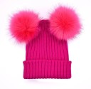Dames wintermuts met pompons 4