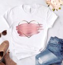 Dames wit T-shirt met hartjesprint 1