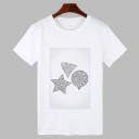 Dames wit T-shirt met opdruk B193 5